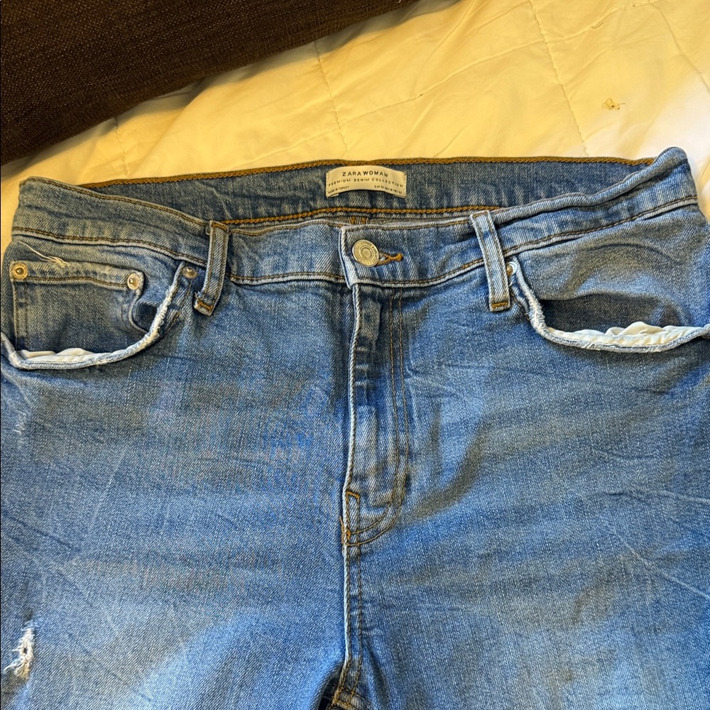 Zara Light Blue Denim Jeans